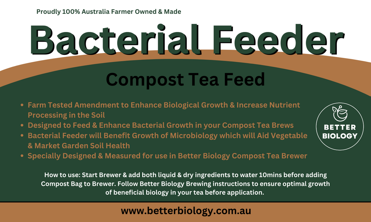 Feed Stock for Compost Tea - 1000L Compost Tea Brewing - Better Biology